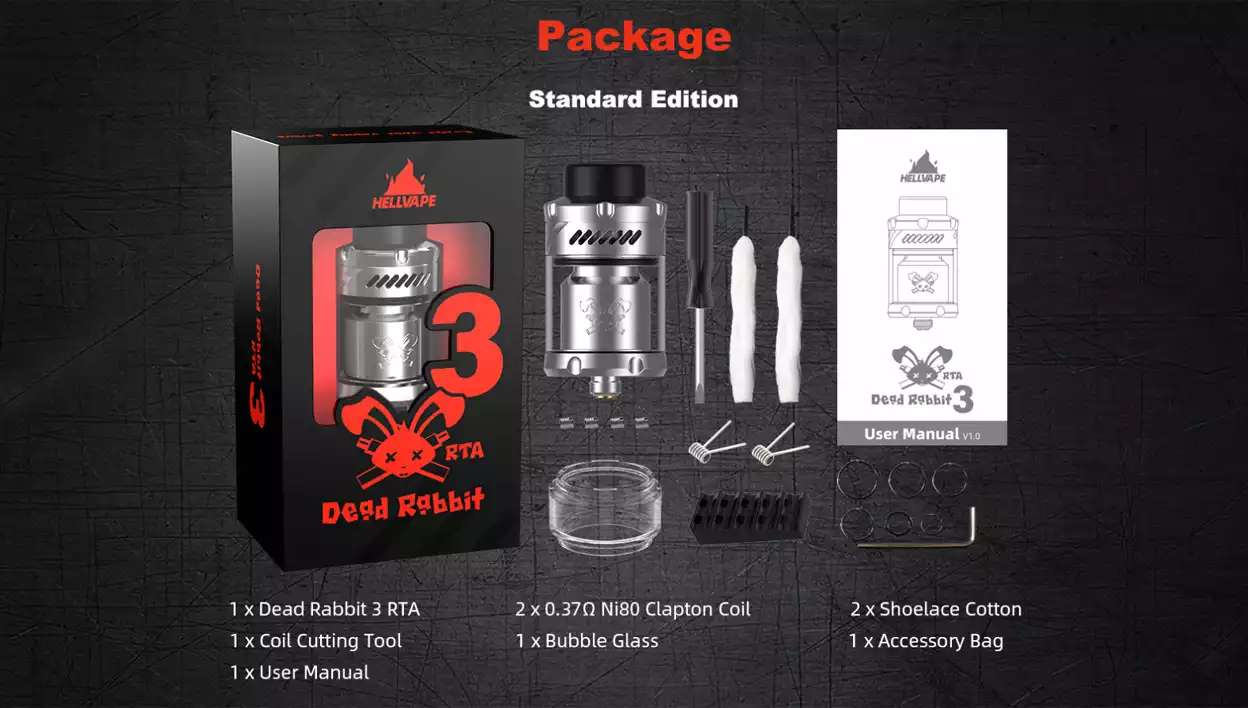 atomizor Dead Rabbit 3 argintiu